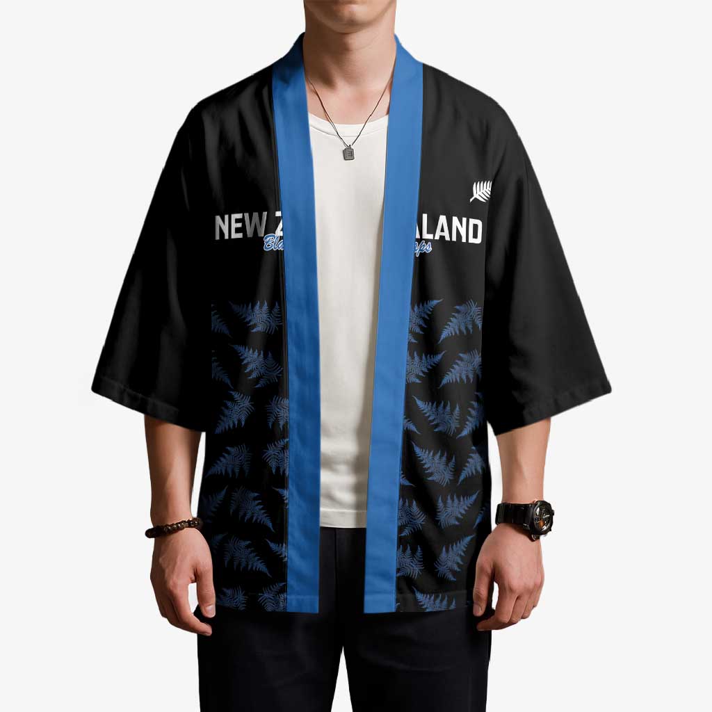 New Zealand Silver Fern Cricket Custom Kimono Black Cap T20 Version - Aussie Hoodie