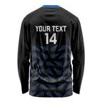 New Zealand Silver Fern Cricket Custom Long Sleeve Shirt Black Cap T20 Version - Aussie Hoodie