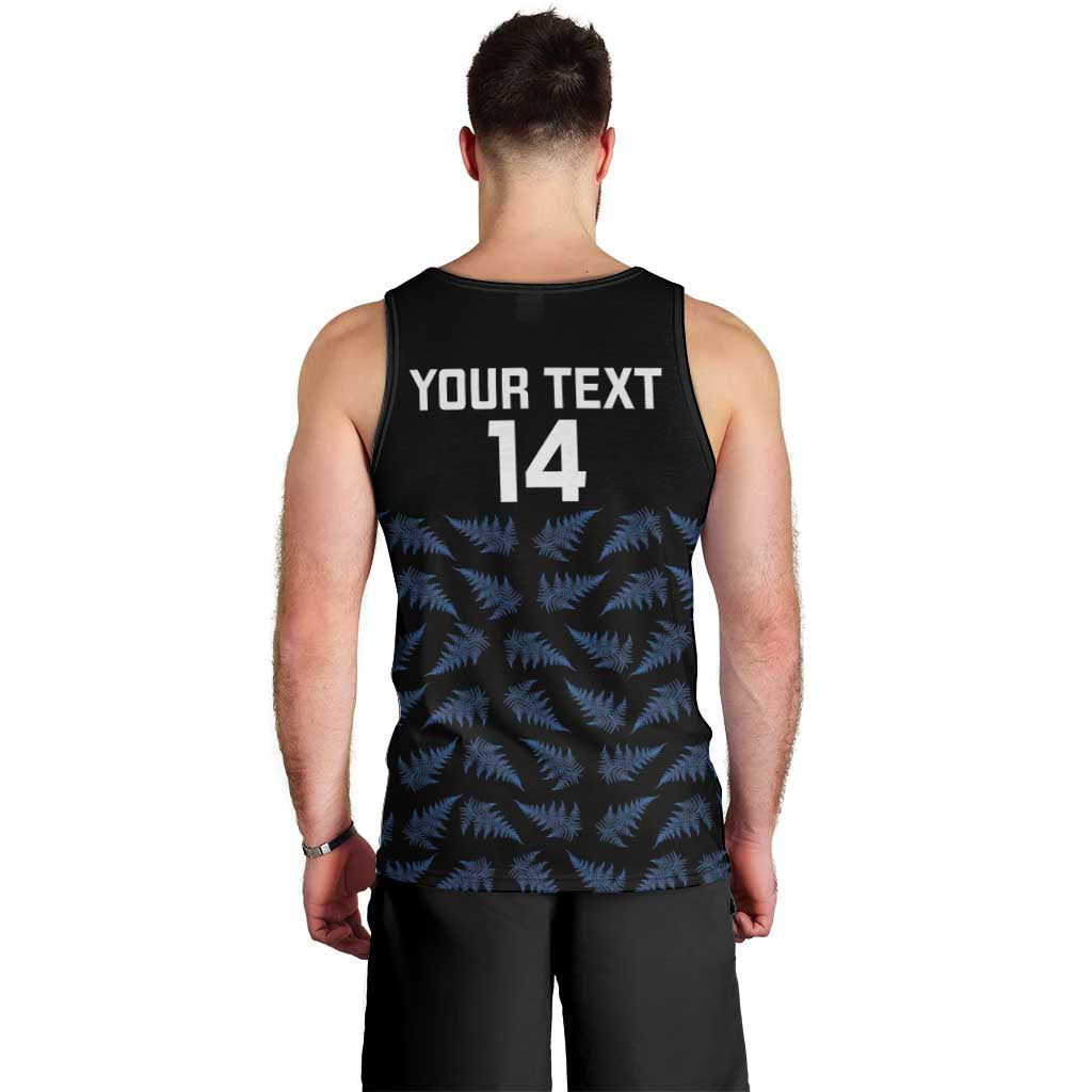 New Zealand Silver Fern Cricket Custom Men Tank Top Black Cap T20 Version - Aussie Hoodie