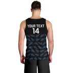 New Zealand Silver Fern Cricket Custom Men Tank Top Black Cap T20 Version - Aussie Hoodie