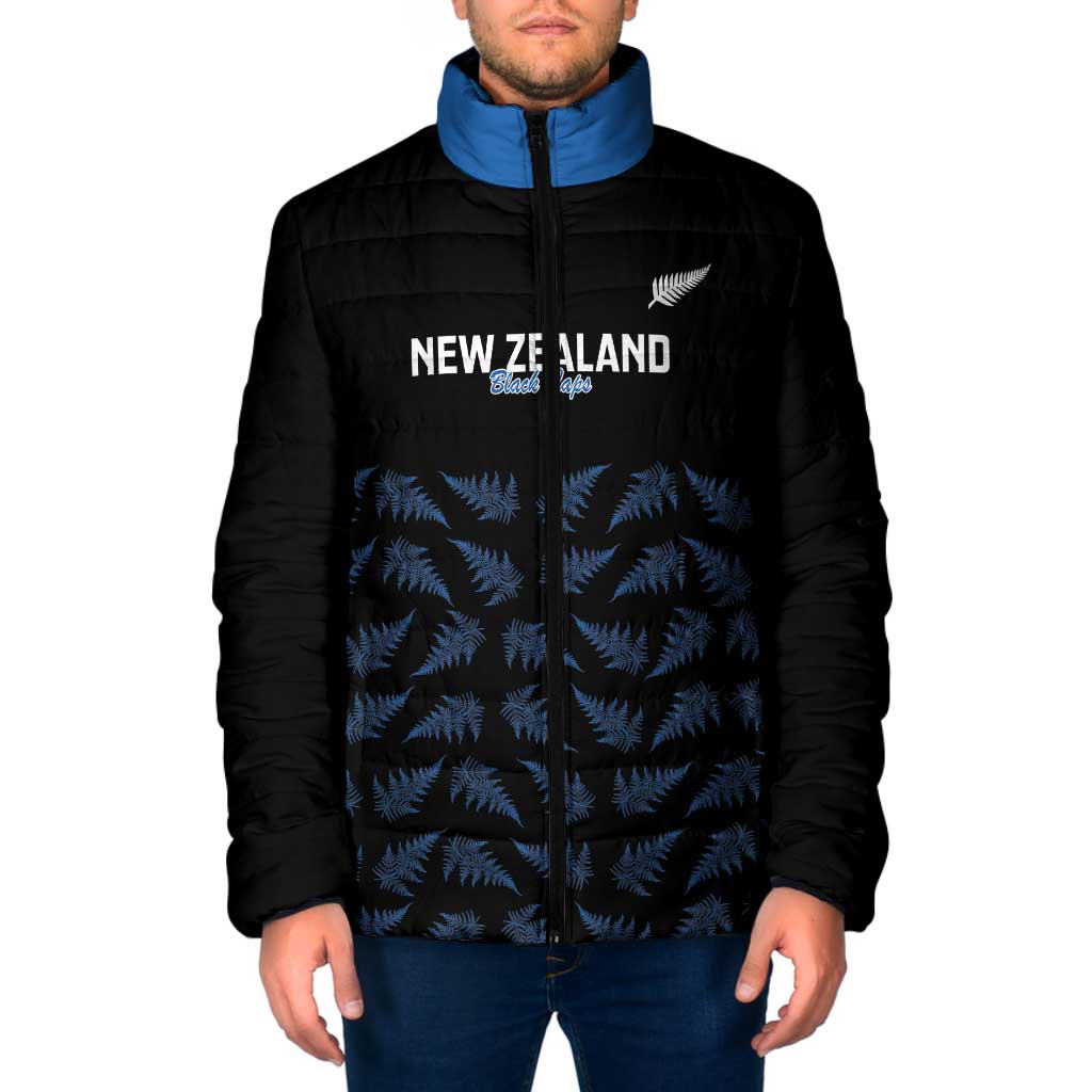 New Zealand Silver Fern Cricket Custom Padded Jacket Black Cap T20 Version - Aussie Hoodie