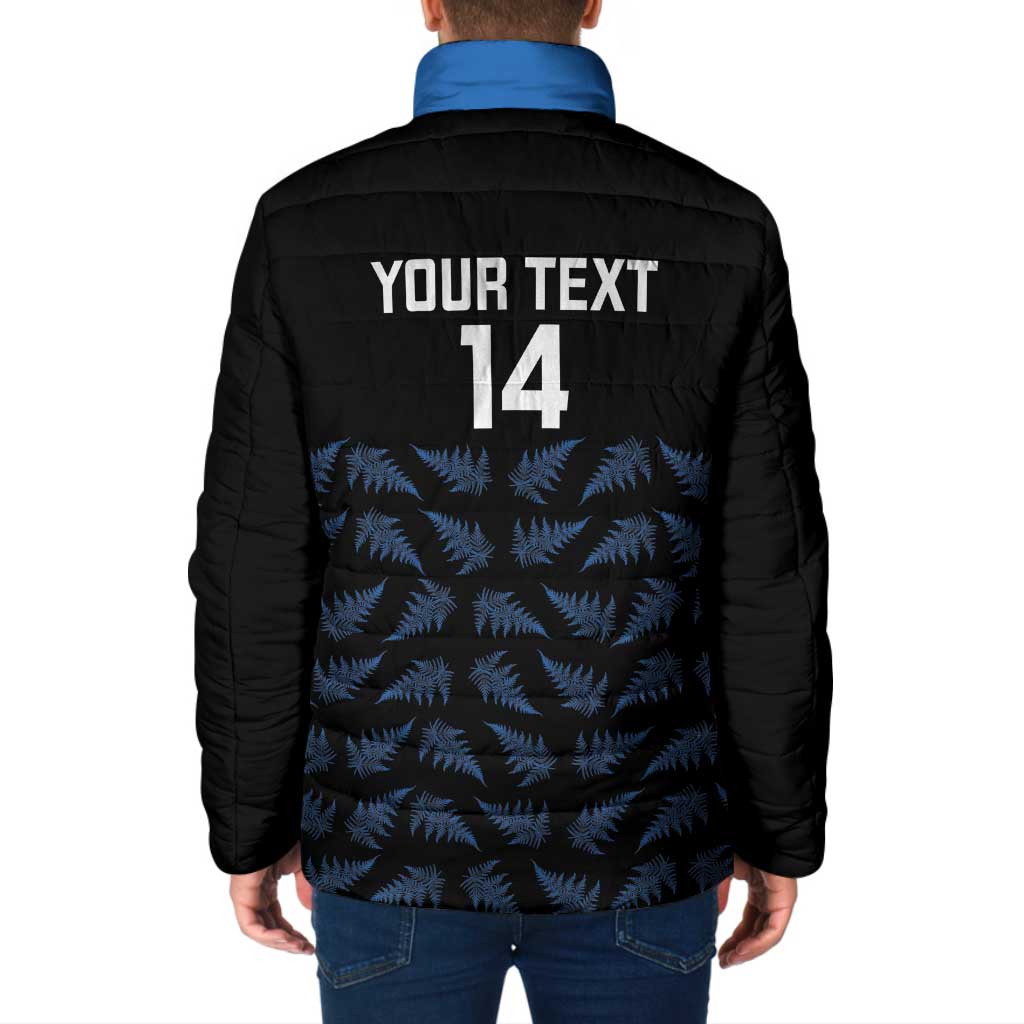 New Zealand Silver Fern Cricket Custom Padded Jacket Black Cap T20 Version - Aussie Hoodie