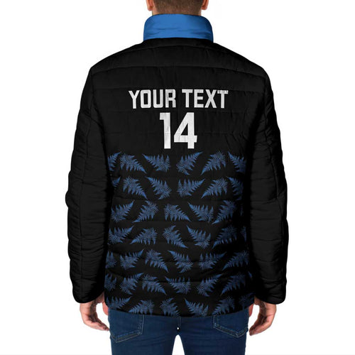 New Zealand Silver Fern Cricket Custom Padded Jacket Black Cap T20 Version - Aussie Hoodie