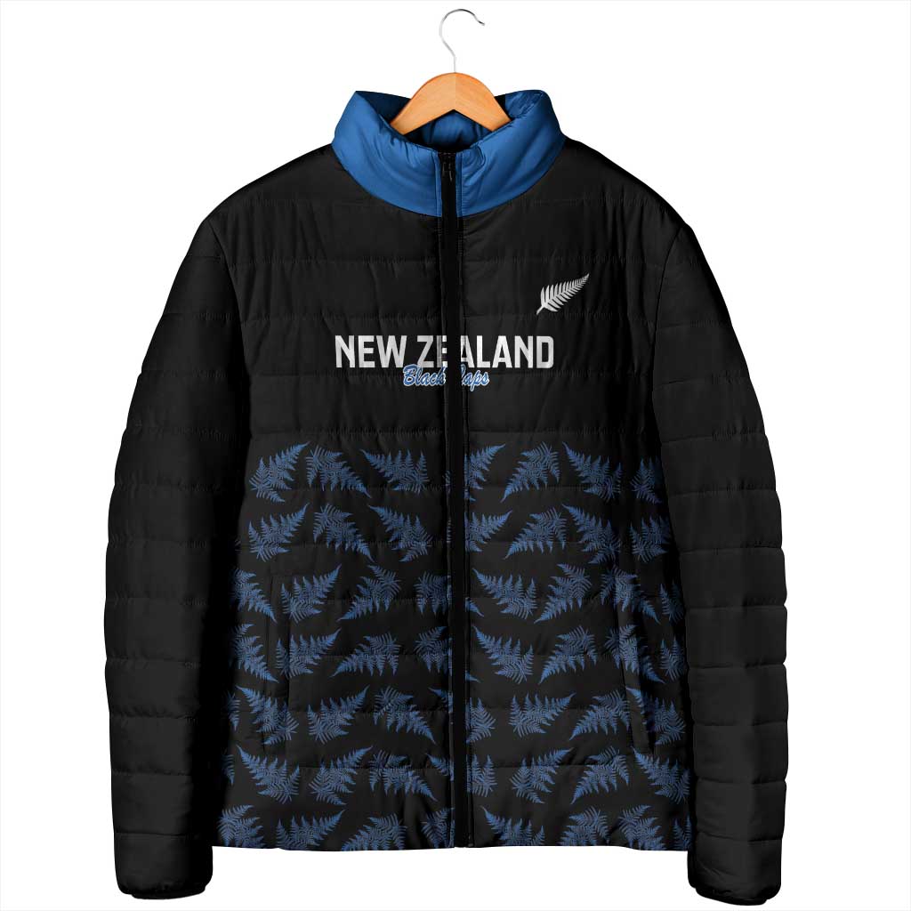 New Zealand Silver Fern Cricket Custom Padded Jacket Black Cap T20 Version - Aussie Hoodie