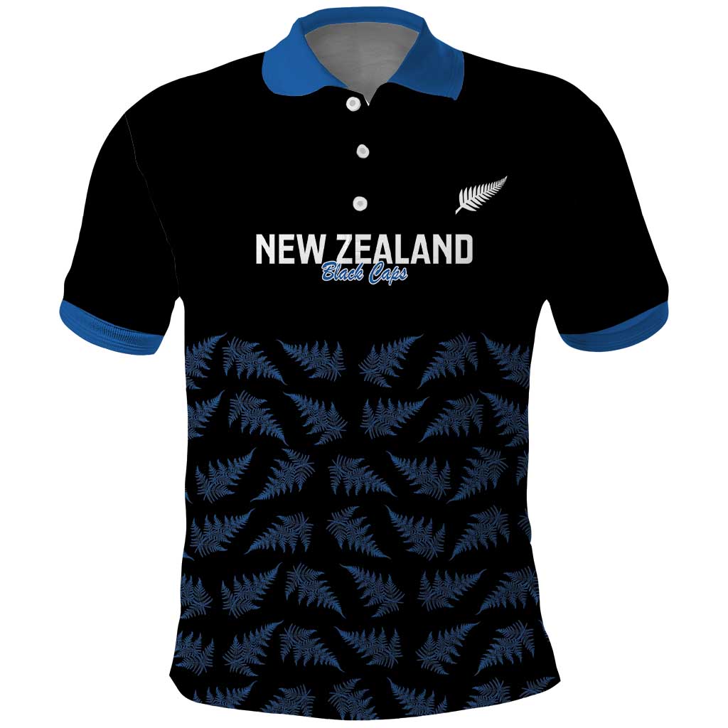 New Zealand Silver Fern Cricket Custom Polo Shirt Black Cap T20 Version - Aussie Hoodie