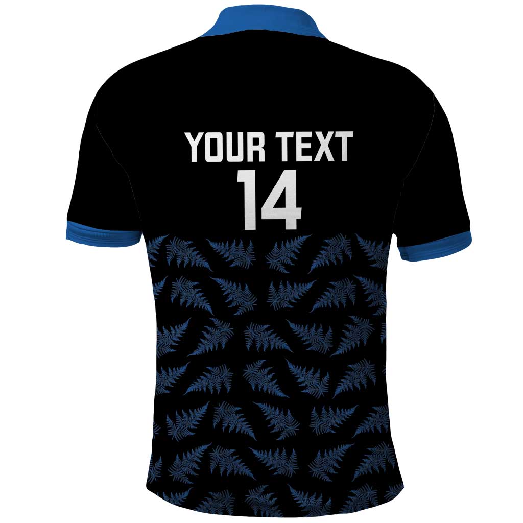 New Zealand Silver Fern Cricket Custom Polo Shirt Black Cap T20 Version - Aussie Hoodie