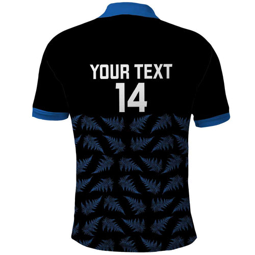 New Zealand Silver Fern Cricket Custom Polo Shirt Black Cap T20 Version - Aussie Hoodie