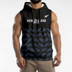New Zealand Silver Fern Cricket Custom Sleeveless Hoodie Black Cap T20 Version - Aussie Hoodie