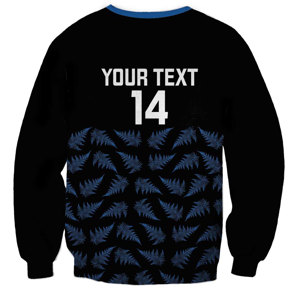 New Zealand Silver Fern Cricket Custom Sweatshirt Black Cap T20 Version - Aussie Hoodie