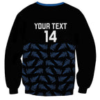 New Zealand Silver Fern Cricket Custom Sweatshirt Black Cap T20 Version - Aussie Hoodie