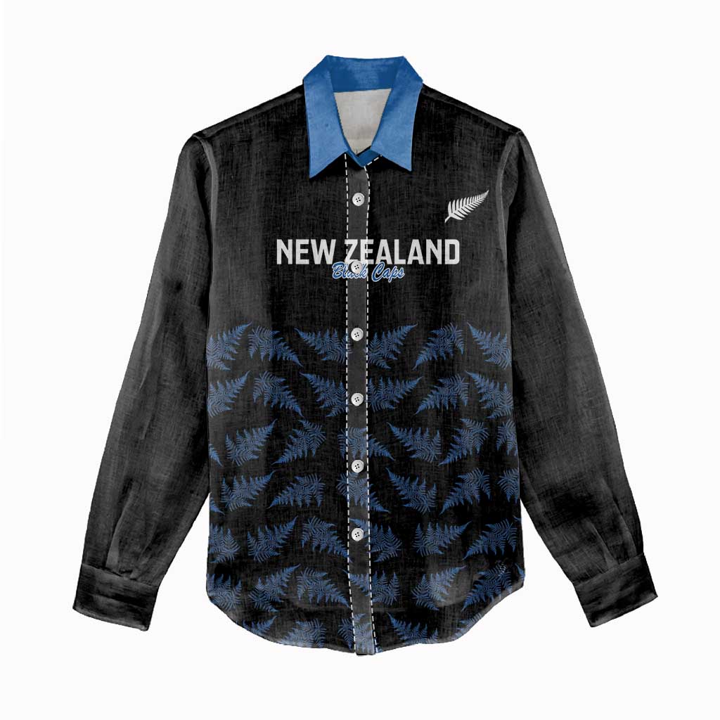 New Zealand Silver Fern Cricket Custom Women Casual Shirt Black Cap T20 Version - Aussie Hoodie