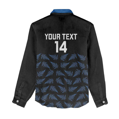 New Zealand Silver Fern Cricket Custom Women Casual Shirt Black Cap T20 Version - Aussie Hoodie