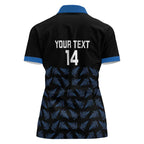 New Zealand Silver Fern Cricket Custom Women Polo Shirt Black Cap T20 Version - Aussie Hoodie