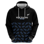 New Zealand Silver Fern Cricket Custom Zip Hoodie Black Cap T20 Version - Aussie Hoodie