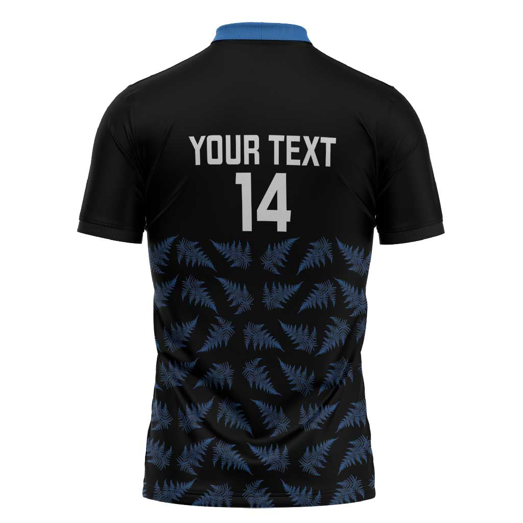 New Zealand Silver Fern Cricket Custom Zipper Polo Shirt Black Cap T20 Version - Aussie Hoodie