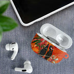 Australia Black Cockatoo Christmas AirPods Case Banksia Bottlebrush Aboriginal Art - Aussie Hoodie