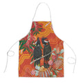 Australia Black Cockatoo Christmas Apron Banksia Bottlebrush Aboriginal Art - Aussie Hoodie