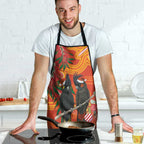 Australia Black Cockatoo Christmas Apron Banksia Bottlebrush Aboriginal Art - Aussie Hoodie