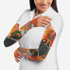 Australia Black Cockatoo Christmas Arm Sleeves Banksia Bottlebrush Aboriginal Art - Aussie Hoodie