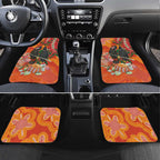 Australia Black Cockatoo Christmas Car Mats Banksia Bottlebrush Aboriginal Art - Aussie Hoodie