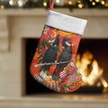 Australia Black Cockatoo Christmas Stocking Banksia Bottlebrushe Aboriginal Art - Aussie Hoodie