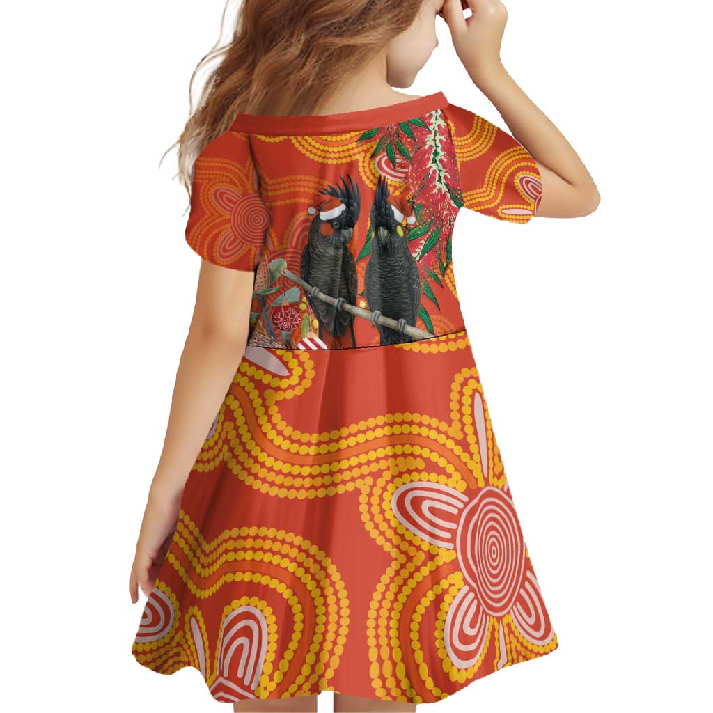 Australia Black Cockatoo Christmas Family Matching Tank Maxi Dress and Hawaiian Shirt Banksia Bottlebrush Aboriginal Art - Aussie Hoodie