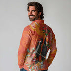 Australia Black Cockatoo Christmas Long Sleeve Polo Shirt Banksia Bottlebrush Aboriginal Art - Aussie Hoodie