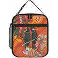 Australia Black Cockatoo Christmas Lunch Bag Banksia Bottlebrush Aboriginal Art