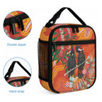Australia Black Cockatoo Christmas Lunch Bag Banksia Bottlebrush Aboriginal Art