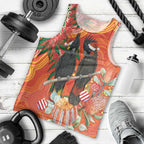 Australia Black Cockatoo Christmas Men Tank Top Banksia Bottlebrush Aboriginal Art - Aussie Hoodie