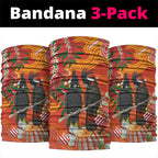Australia Black Cockatoo Christmas Neck Gaiter Banksia Bottlebrush Aboriginal Art - Aussie Hoodie