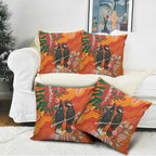 Australia Black Cockatoo Christmas Pillow Cover Banksia Bottlebrush Aboriginal Art - Aussie Hoodie