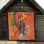 Australia Black Cockatoo Christmas Quilt Banksia Bottlebrush Aboriginal Art - Aussie Hoodie
