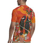 Australia Black Cockatoo Christmas Rugby Jersey Banksia Bottlebrush Aboriginal Art - Aussie Hoodie