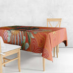 Australia Black Cockatoo Christmas Tablecloth Banksia Bottlebrush Aboriginal Art - Aussie Hoodie