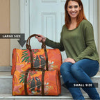 Australia Black Cockatoo Christmas Travel Bag Banksia Bottlebrush Aboriginal Art - Aussie Hoodie