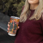 Australia Black Cockatoo Christmas Tumbler Cup Banksia Bottlebrush Aboriginal Art - Aussie Hoodie