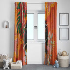 Australia Black Cockatoo Christmas Window Curtain Banksia Bottlebrush Aboriginal Art - Aussie Hoodie