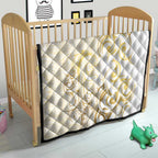 Gold And White Aoteara Horse Racing Quilt NZ Maori Pattern