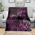Pink Aoteara Horse Racing Blanket NZ Maori Pattern