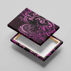 Pink Aoteara Horse Racing Canvas Wall Art NZ Maori Pattern