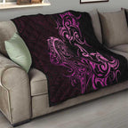 Pink Aoteara Horse Racing Quilt NZ Maori Pattern