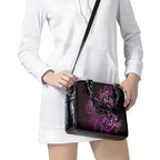 Pink Aoteara Horse Racing Shoulder Handbag NZ Maori Pattern