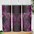 Pink Aoteara Horse Racing Skinny Tumbler NZ Maori Pattern