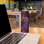 Pink Aoteara Horse Racing Skinny Tumbler NZ Maori Pattern