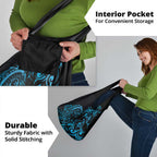 Blue Aoteara Horse Racing Grocery Bag NZ Maori Pattern