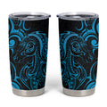 Blue Aoteara Horse Racing Tumbler Cup NZ Maori Pattern