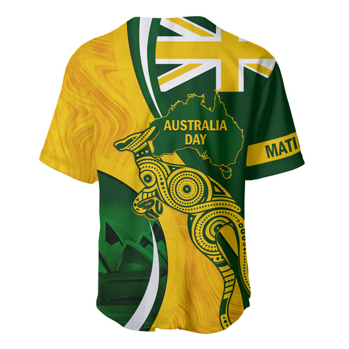 Matildas Soccer Baseball Jersey 2024 Happy Australia Day Kangaroo Aussie Proud - National Color