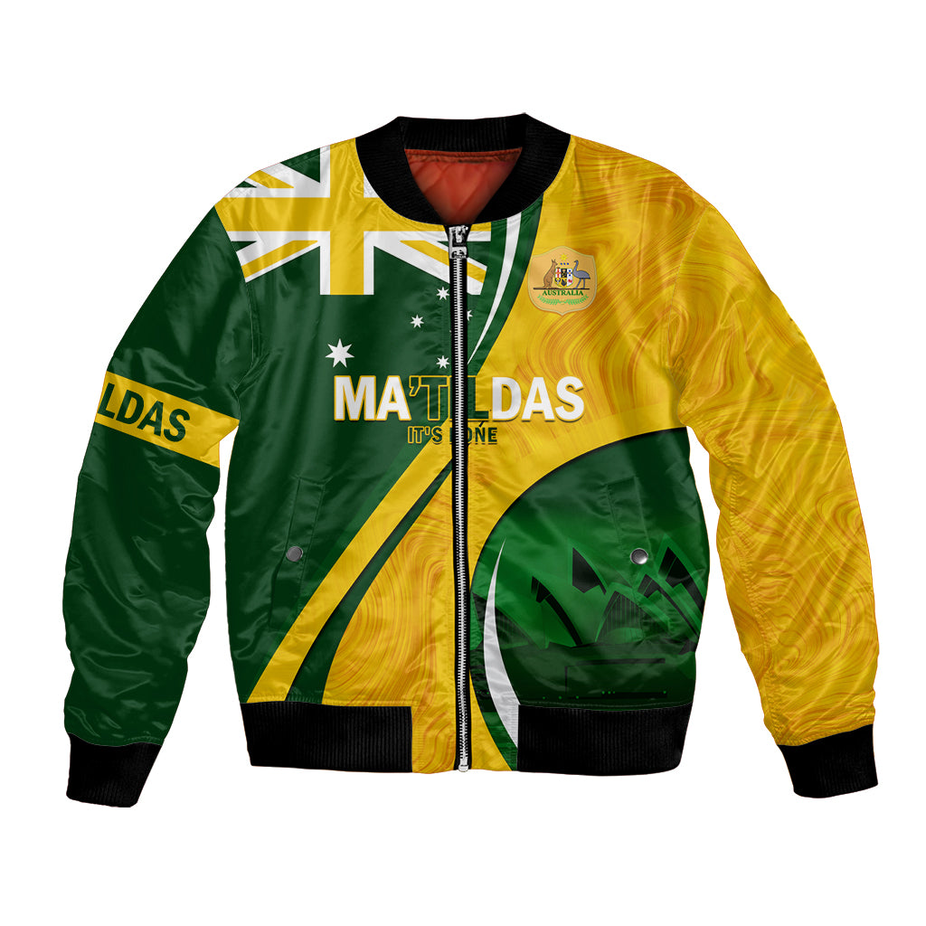 Matildas Soccer Bomber Jacket 2024 Happy Australia Day Kangaroo Aussie Proud - National Color