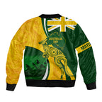 Matildas Soccer Bomber Jacket 2024 Happy Australia Day Kangaroo Aussie Proud - National Color
